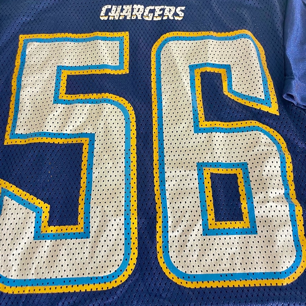 San Diego Chargers #56 Merriman Mens L Jersey View 4